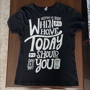 Sleeping with Sirens Roger Rabbit lyric T-shirt